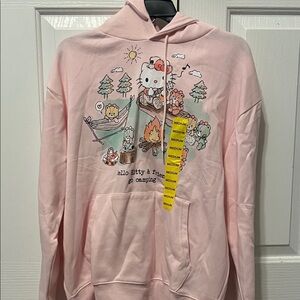 Hello Kitty Camping Pink Hoodie